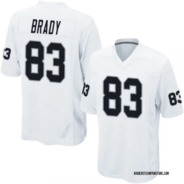 Youth Jonathan Brady Las Vegas Raiders Game White Jersey