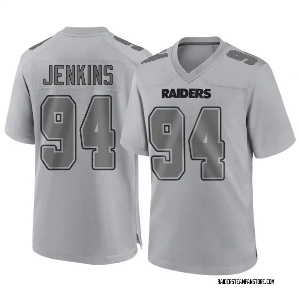 Youth Jordan Jenkins Las Vegas Raiders Game Gray Atmosphere Fashion Jersey