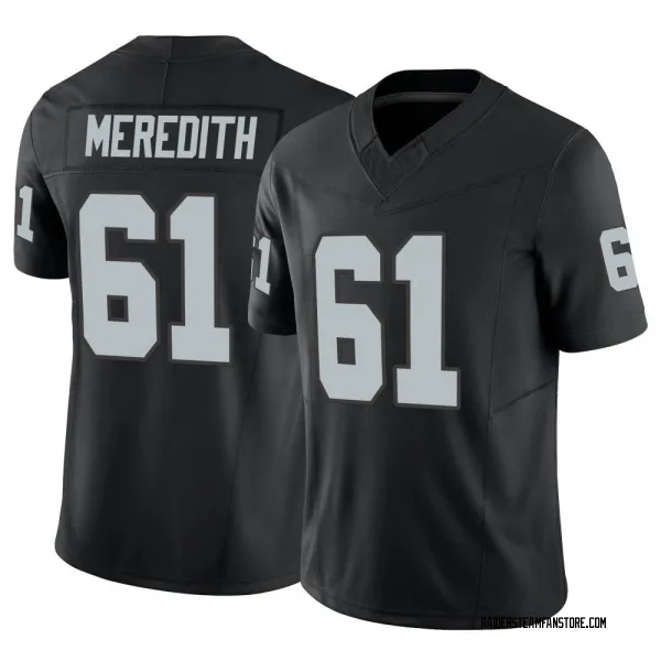 Youth Jordan Meredith Las Vegas Raiders Limited Black Vapor F.U.S.E. Jersey
