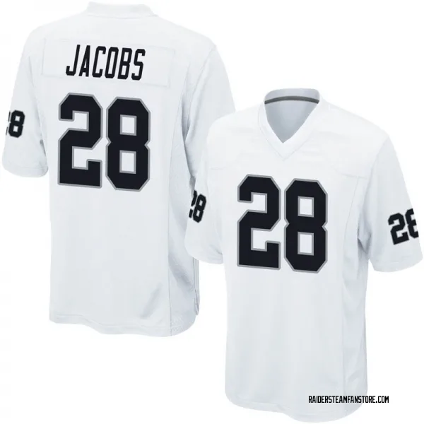 Youth Josh Jacobs Las Vegas Raiders Game White Jersey