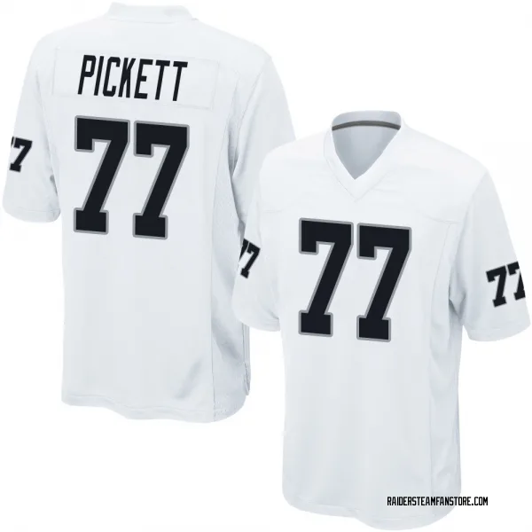 Youth Justin Pickett Las Vegas Raiders Game White Jersey