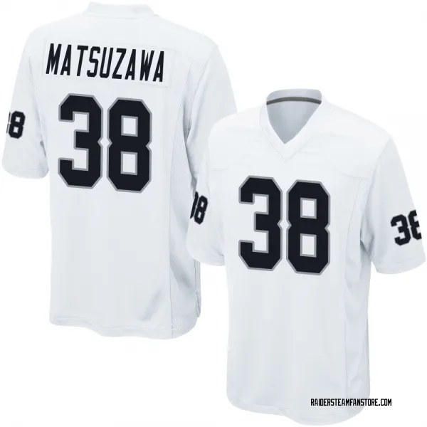 Youth Kansei Matsuzawa Las Vegas Raiders Game White Jersey