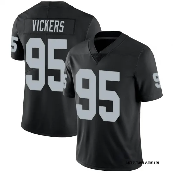 Youth Kendal Vickers Las Vegas Raiders Limited Black Team Color Vapor Untouchable Jersey