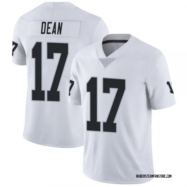 Youth Nakobe Dean Las Vegas Raiders Limited White Vapor Untouchable Jersey