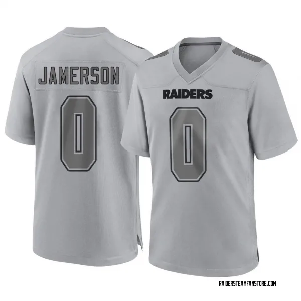 Youth Natrell Jamerson Las Vegas Raiders Game Gray Atmosphere Fashion Jersey