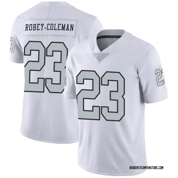 Youth Nickell Robey-Coleman Las Vegas Raiders Limited White Color Rush Jersey