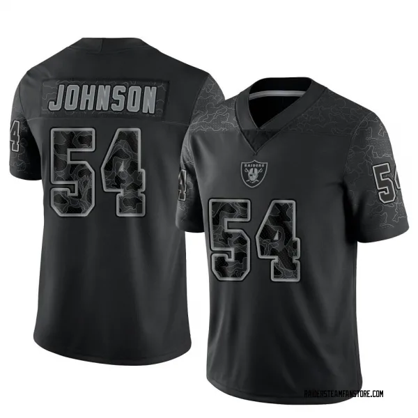 Youth PJ Johnson Las Vegas Raiders Limited Black Reflective Jersey