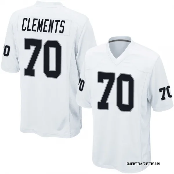 Youth Parker Clements Las Vegas Raiders Game White Jersey