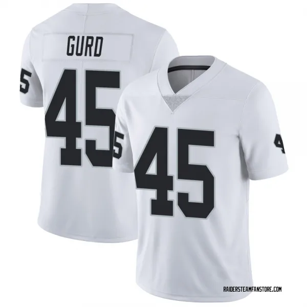 Youth Patrick Gurd Las Vegas Raiders Limited White Vapor Untouchable Jersey