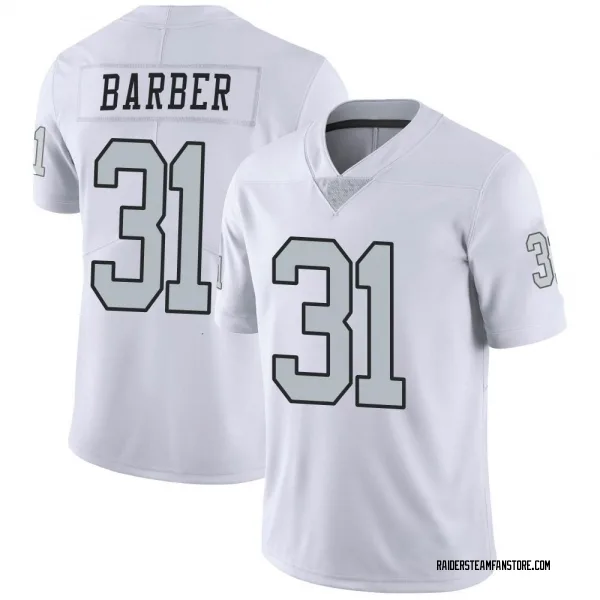 Youth Peyton Barber Las Vegas Raiders Limited White Color Rush Jersey