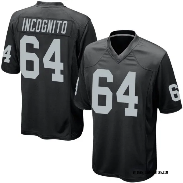 Youth Richie Incognito Las Vegas Raiders Game Black Team Color Jersey