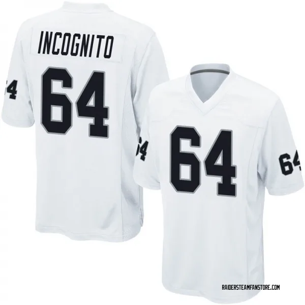 Youth Richie Incognito Las Vegas Raiders Game White Jersey