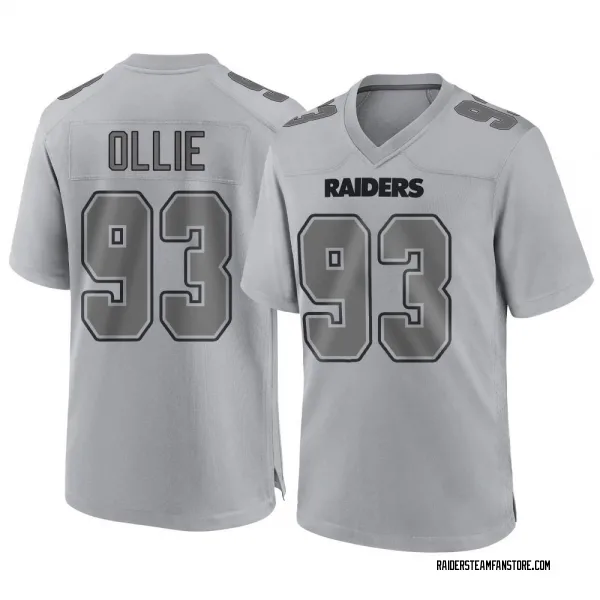 Youth Ronald Ollie Las Vegas Raiders Game Gray Atmosphere Fashion Jersey