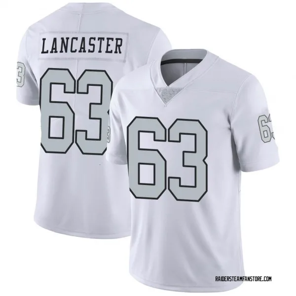 Youth Tyler Lancaster Las Vegas Raiders Limited White Color Rush Jersey