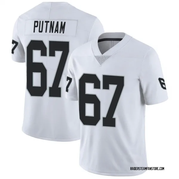 Youth Will Putnam Las Vegas Raiders Limited White Vapor Untouchable Jersey