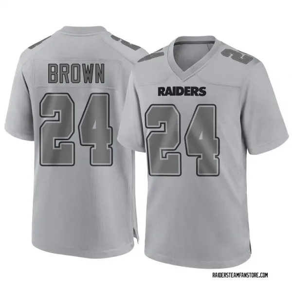 Youth Willie Brown Las Vegas Raiders Game Gray Atmosphere Fashion Jersey