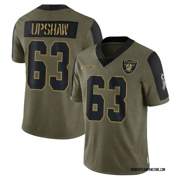 Youth Wilson Gene Upshaw Las Vegas Raiders Limited Olive 2021 Salute To Service Jersey