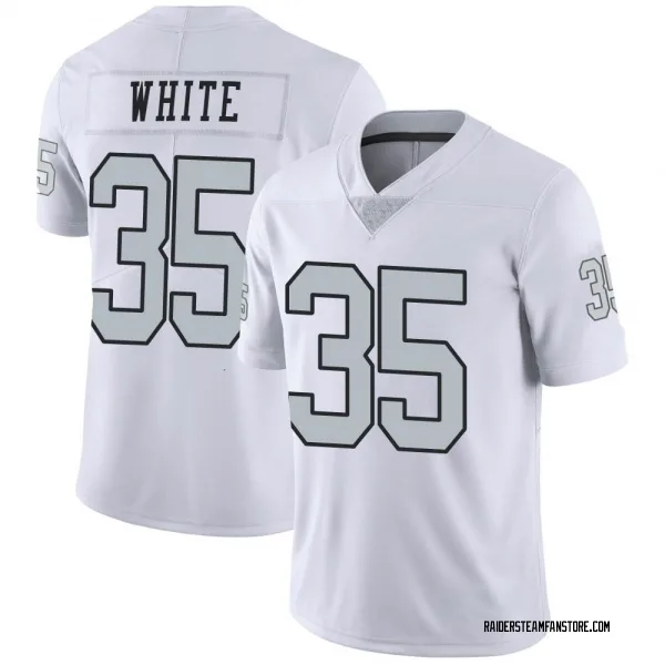 Youth Zamir White Las Vegas Raiders Limited White Color Rush Jersey